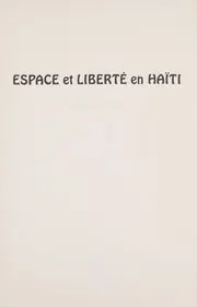 Cover of Espace et Liberté en Haïti