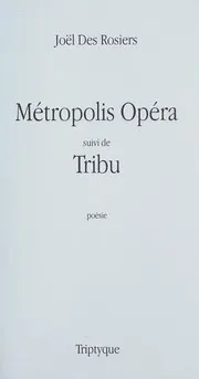 Cover of Métropolis opéra